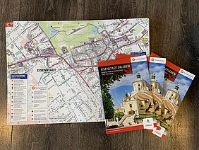 Folder "Eisenstadt erleben" und A3 Abrisskarte