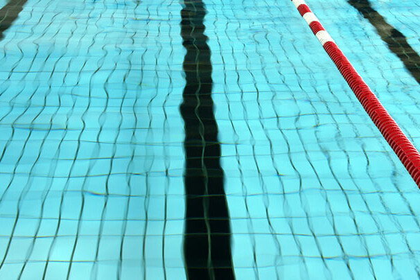 Bahn in einem Schwimmbecken